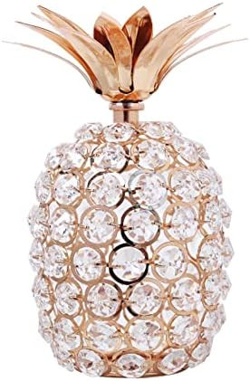SWTHONY Crystal Beads Pineapple Decor Collectible Fruit Figurine Livingroom Centerpiece Christmas... | Amazon (US)
