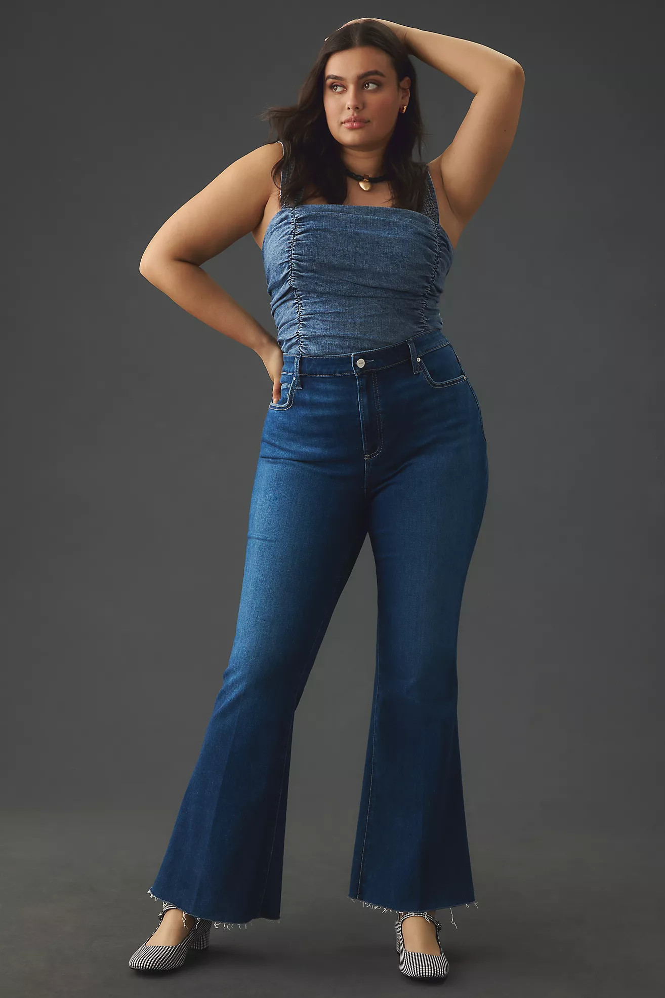 Paige Laurel Canyon High-Rise Flare Jeans | Anthropologie (US)