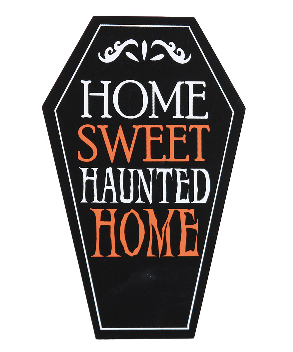 DEI Decorative Plaques - 'Haunted Home' Wood Sign | Zulily
