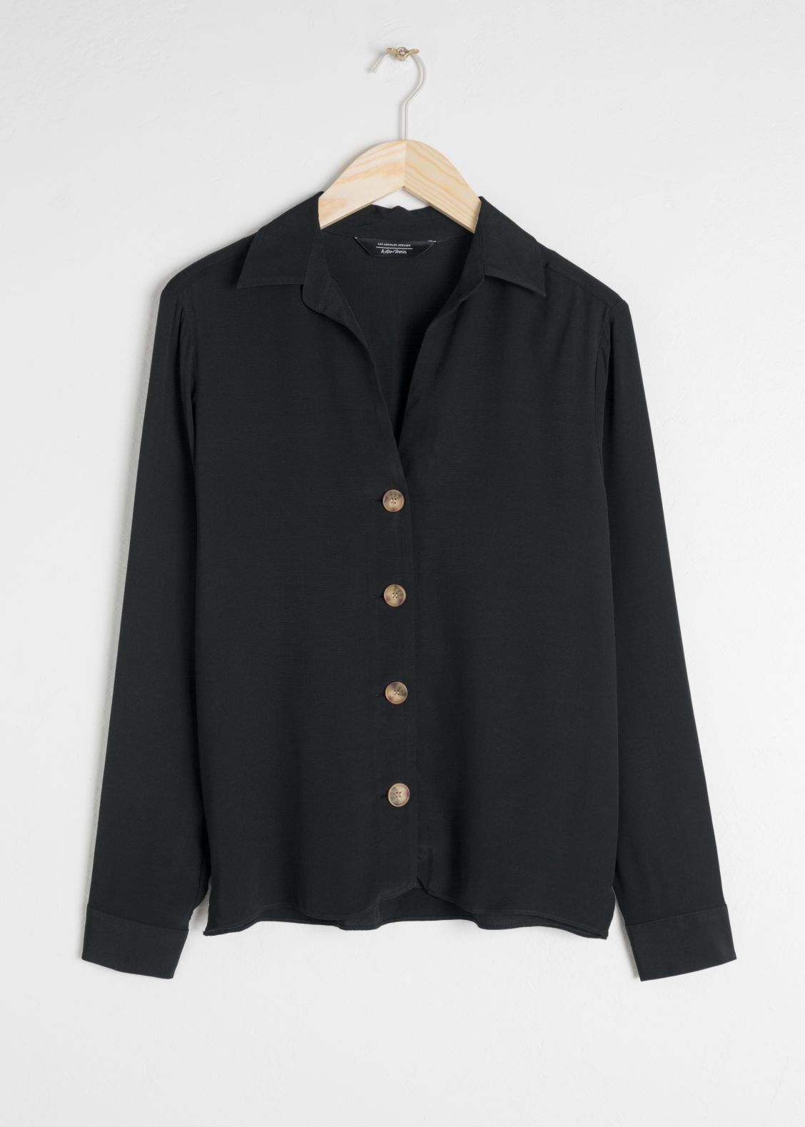 Straight Fit Button Down - Black - Blouses - & Other Stories IT | & Other Stories (EU + UK)