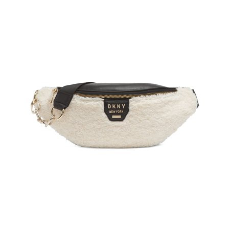 DKNY Ivory Faux Fur Fanny Pack | Walmart (US)