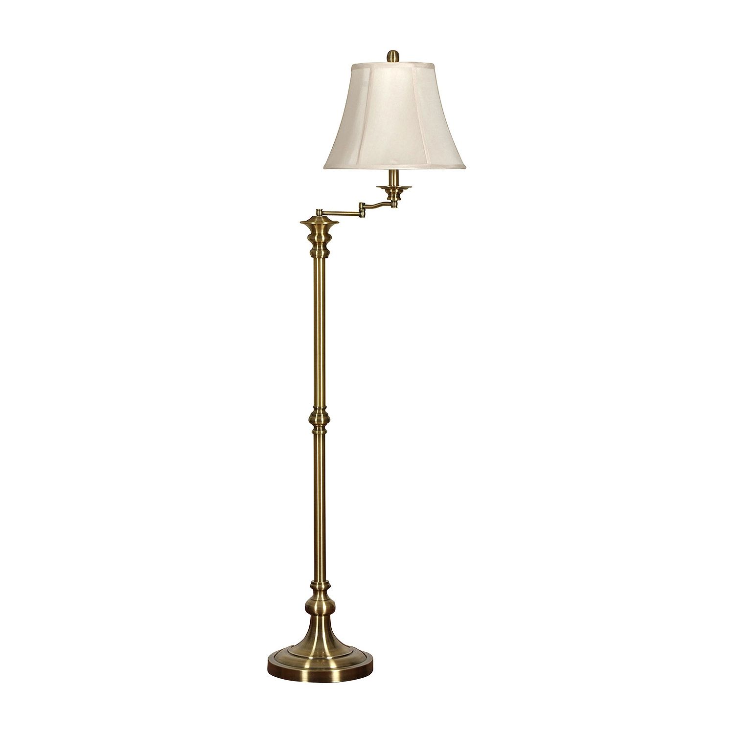 Stylecraft 14 W Antique Brass Steel Floor Lamp | JCPenney