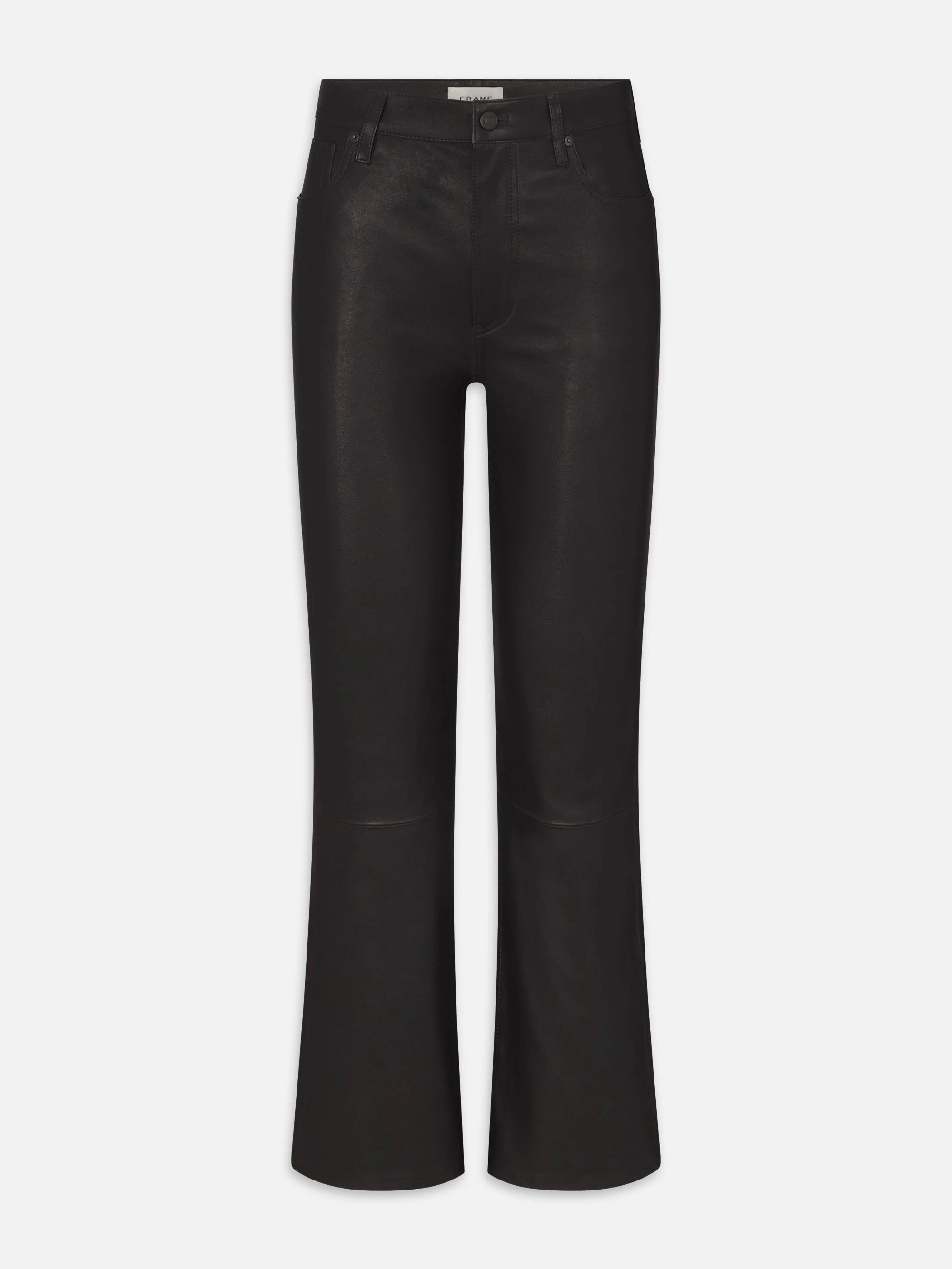 The Leather Reboot Crop -- Black | Frame Denim