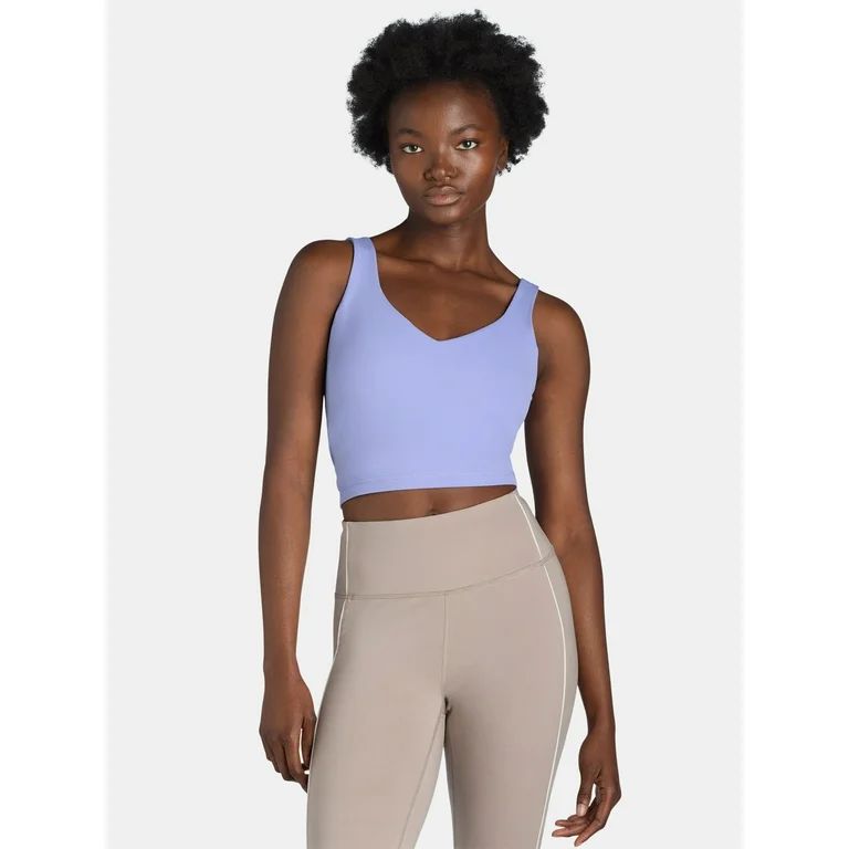 Avia Women's SoftSculpt Long Line Sports Bra, Sizes XS-XXXL | Walmart (US)