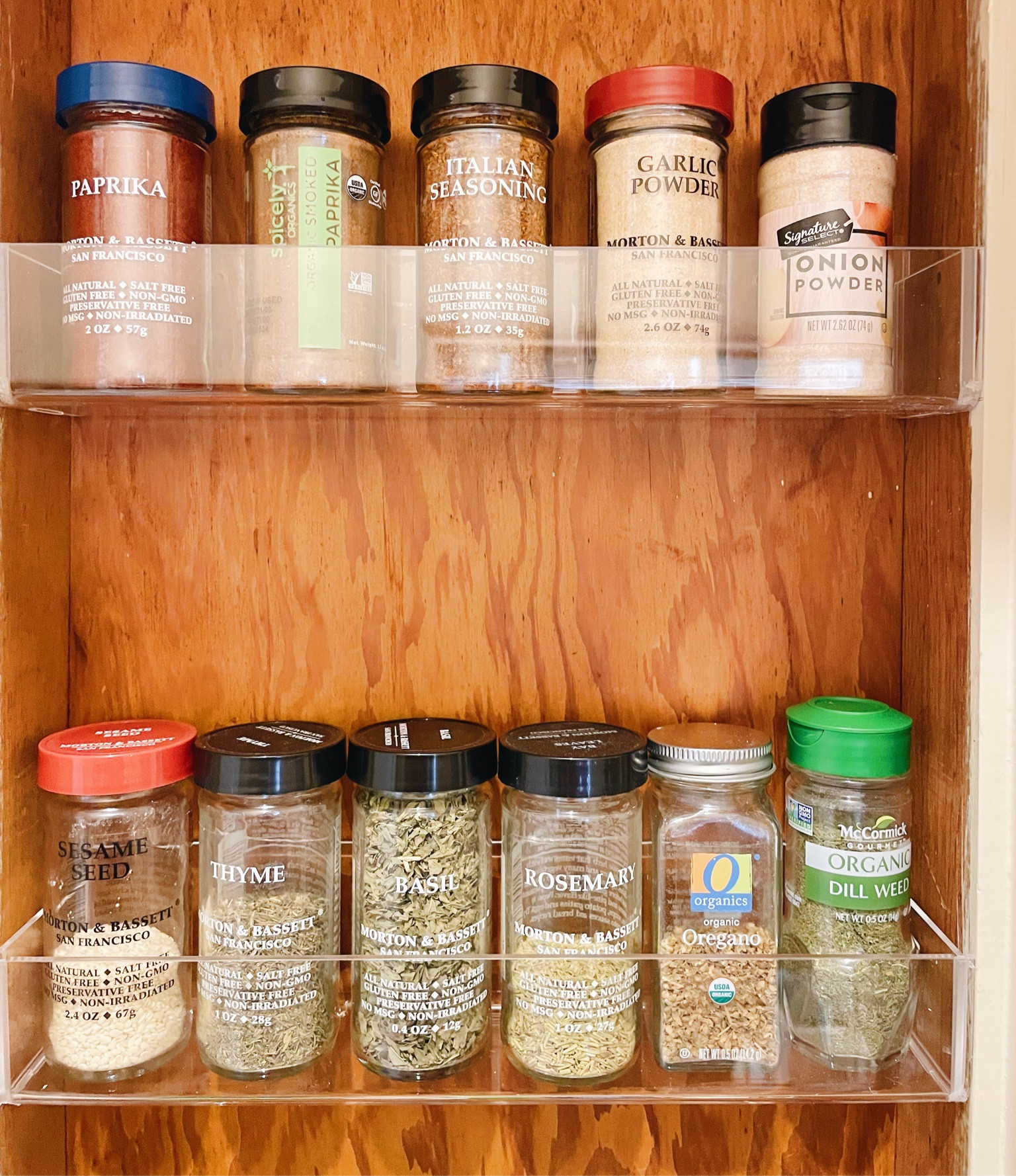 These acrylic shelves were the perfect solution to help us DIY spice shelves for our client! #spiceorganization #kitchenorganization 

#LTKhome #LTKstyletip #LTKFind