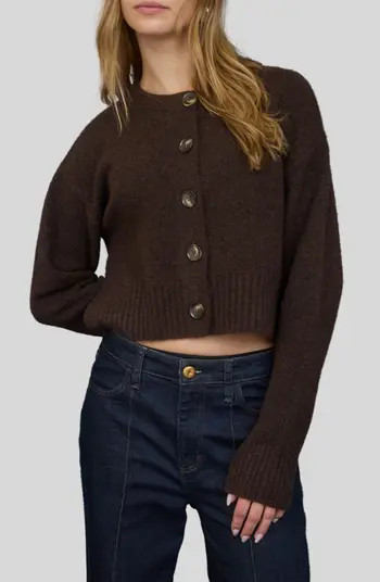 Button Front Crop Cardigan | Nordstrom Rack