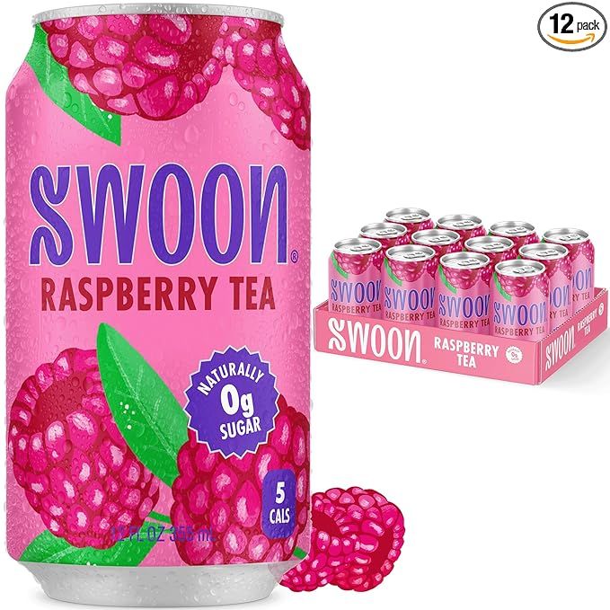 Swoon Raspberry Tea - Sugar Free Fruit Tea, Low Carb, Paleo-Friendly, Gluten Free Iced Tea - Flav... | Amazon (US)