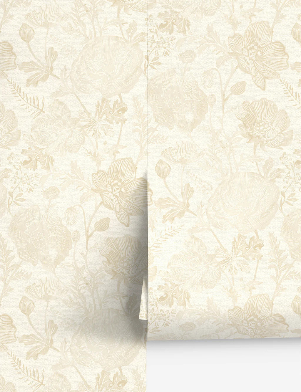 Poppies Textured Peel + Stick Wallpaper by Pure Salt | Lulu and Georgia 