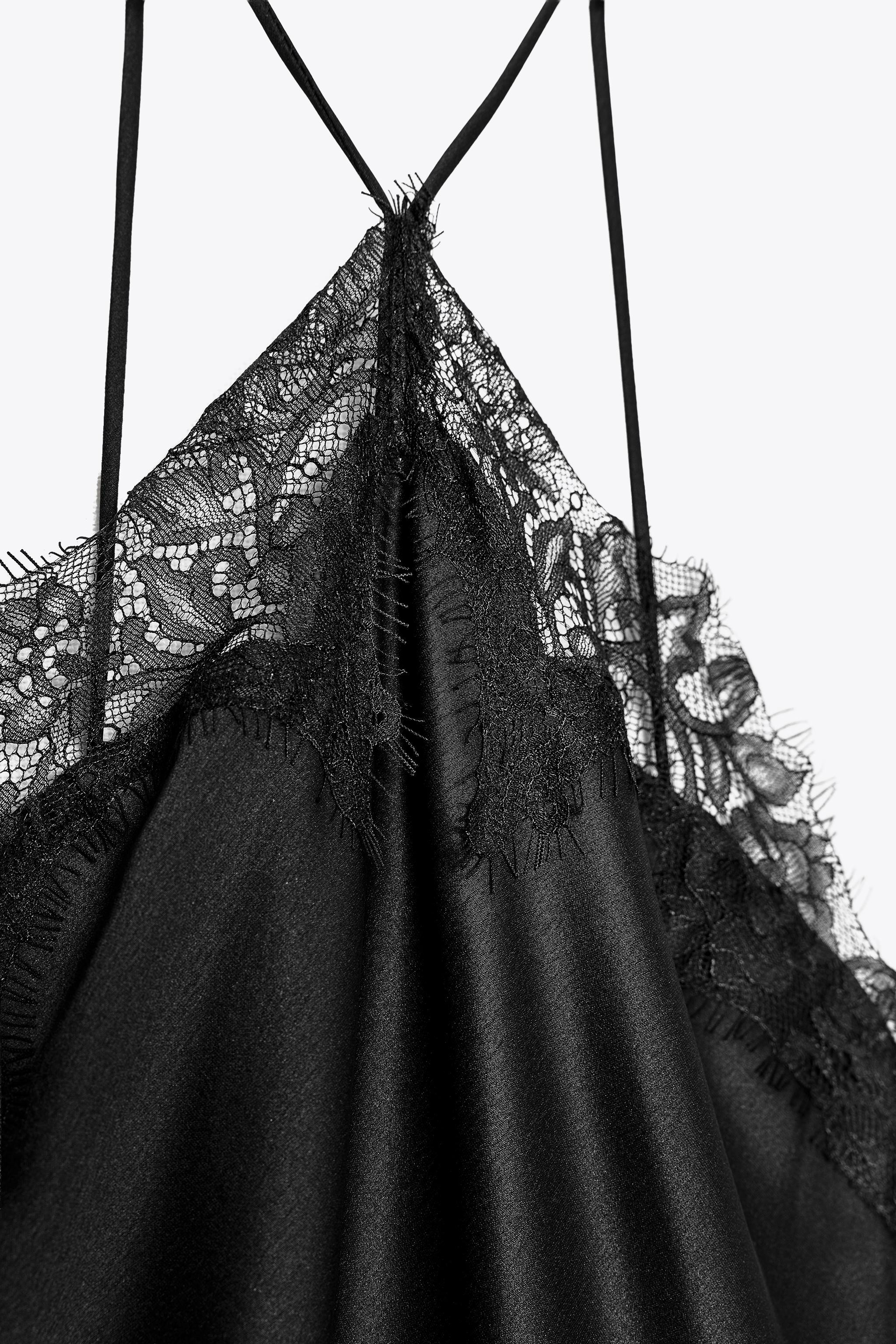 ZW COLLECTION SATIN LACE DRESS | Zara UK