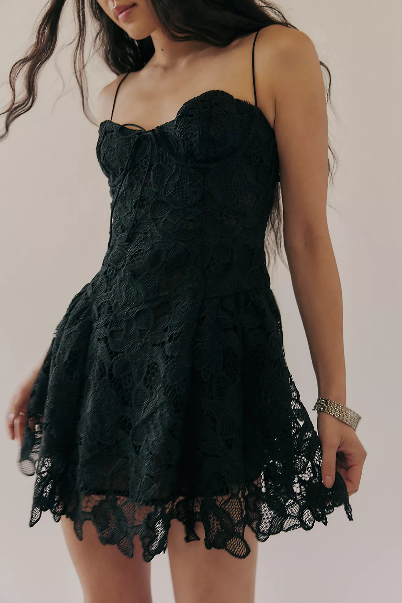 For Love & Lemons Coco Lace Sleeveless Mini Dress | Free People (Global - UK&FR Excluded)