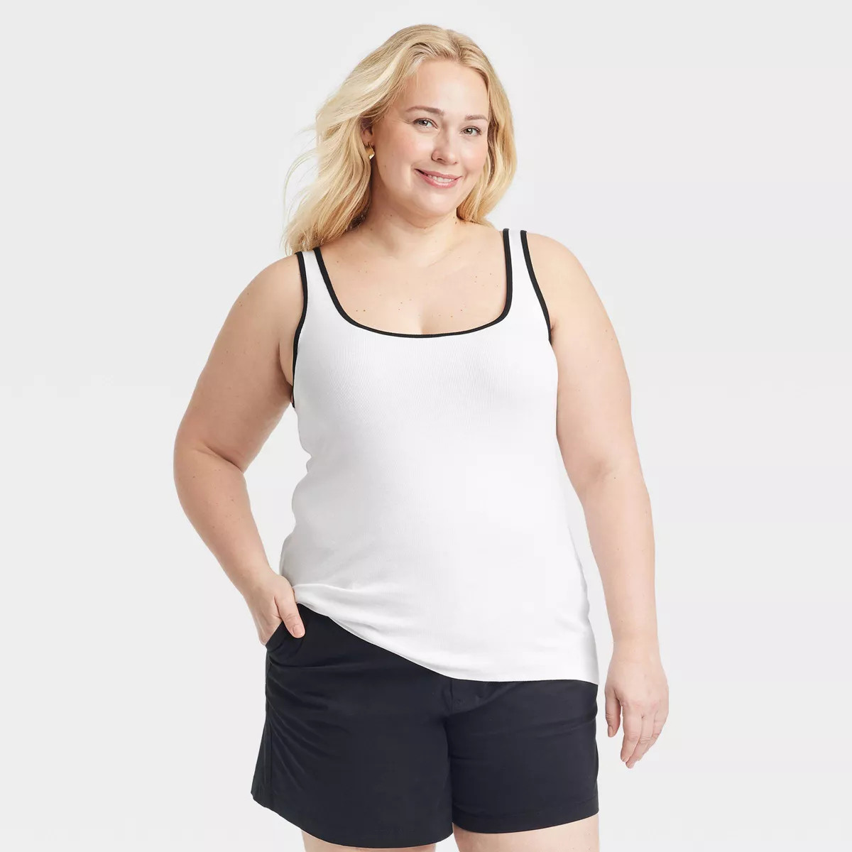 Women's Slim Fit Layered Tank Top - A New Day™ | Target