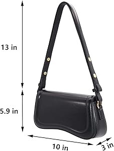 Zengmei Shoulder bag, Designer Bag, Saddle Purse for Women Female Girl | Amazon (US)