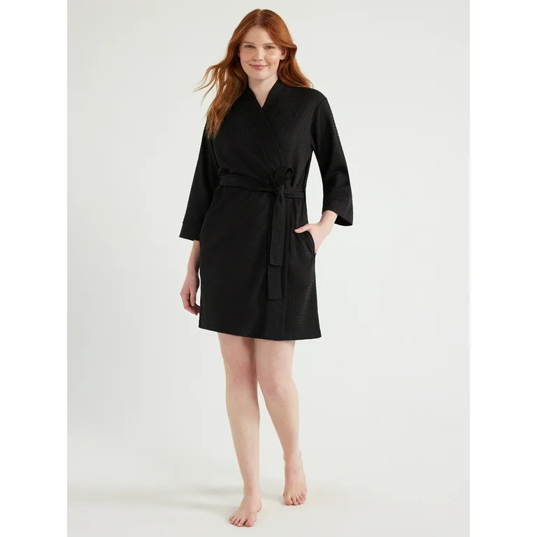 Joyspun Women’s Waffle Kimono Robe, Sizes S to 3X - Walmart.com | Walmart (US)