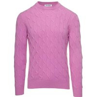Gaudenzi - Pink Cable Knit Sweater In Wool And Cashmere - Größe 50 - pink | Fashionette (DE)