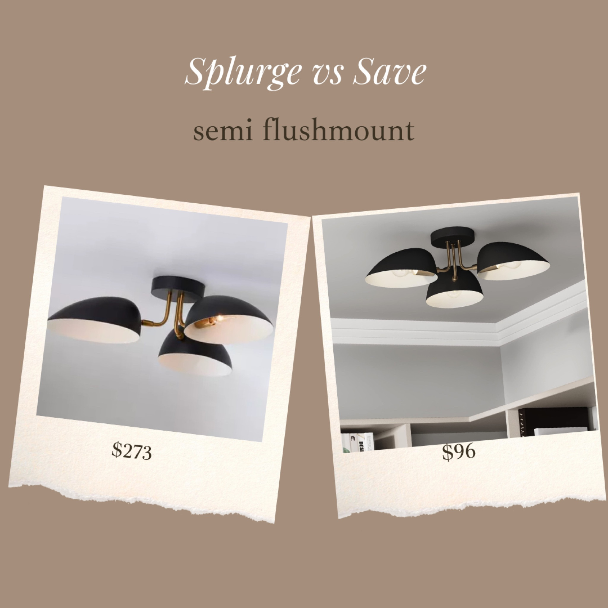 Found an amazing look for less option for this gorgeous semi flush mount! Great budget friendly way to revamp a space! 

Also comes in gold 

#LTKsalealert #LTKfindsunder100 #LTKhome