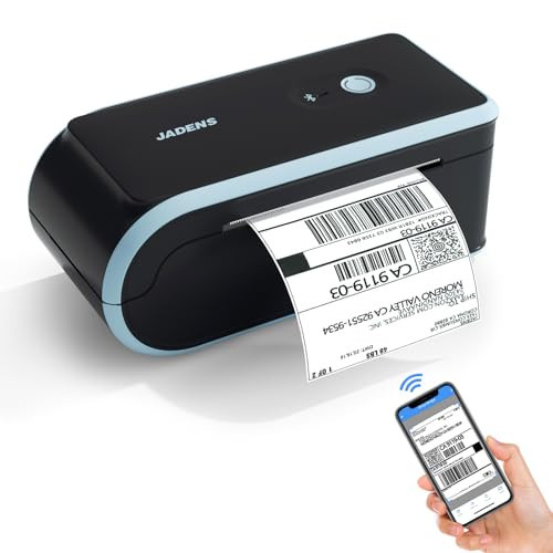 JADENS Bluetooth Thermal Label Printer, Wireless with Built-in Paper Bin | Amazon (US)