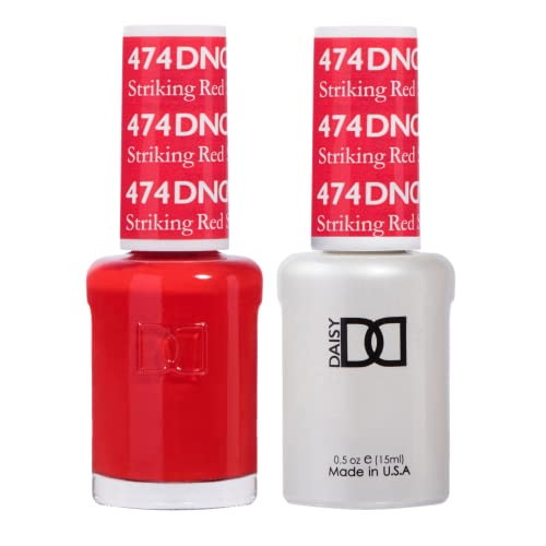 DND Gel Polish Set - 1 each of Red Gel Polish and Red Nail Polish, 474 Striking Red, 0.5 Fl Oz | Amazon (US)