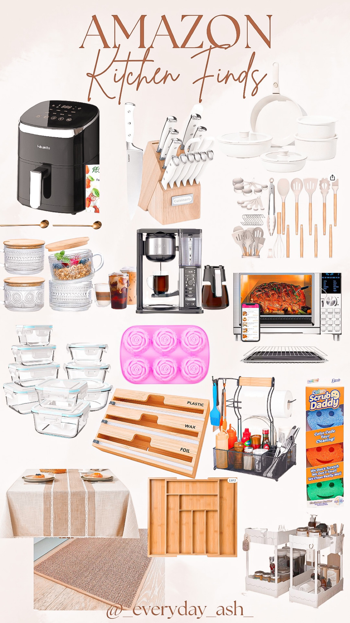 AMAZON KITCHEN FINDS
Prime day deals 

Amazon finds, amazon must have, amazon home finds, Amazon kitchen finds, kitchen must haves, Amazon prime day, air fryer, kitchen knives, kitchen utensils, vintage drinking glasses, coffee pot, coffee maker, convection oven, toaster oven, ice mold, rose ice mold, food storage, picnic caddy, food caddy, utensil caddy, wrap organizer, foil organizer, bamboo drawer expander, scrub daddy, dining room, table cover, table cloth

#LTKhome #LTKxPrimeDay #LTKsalealert