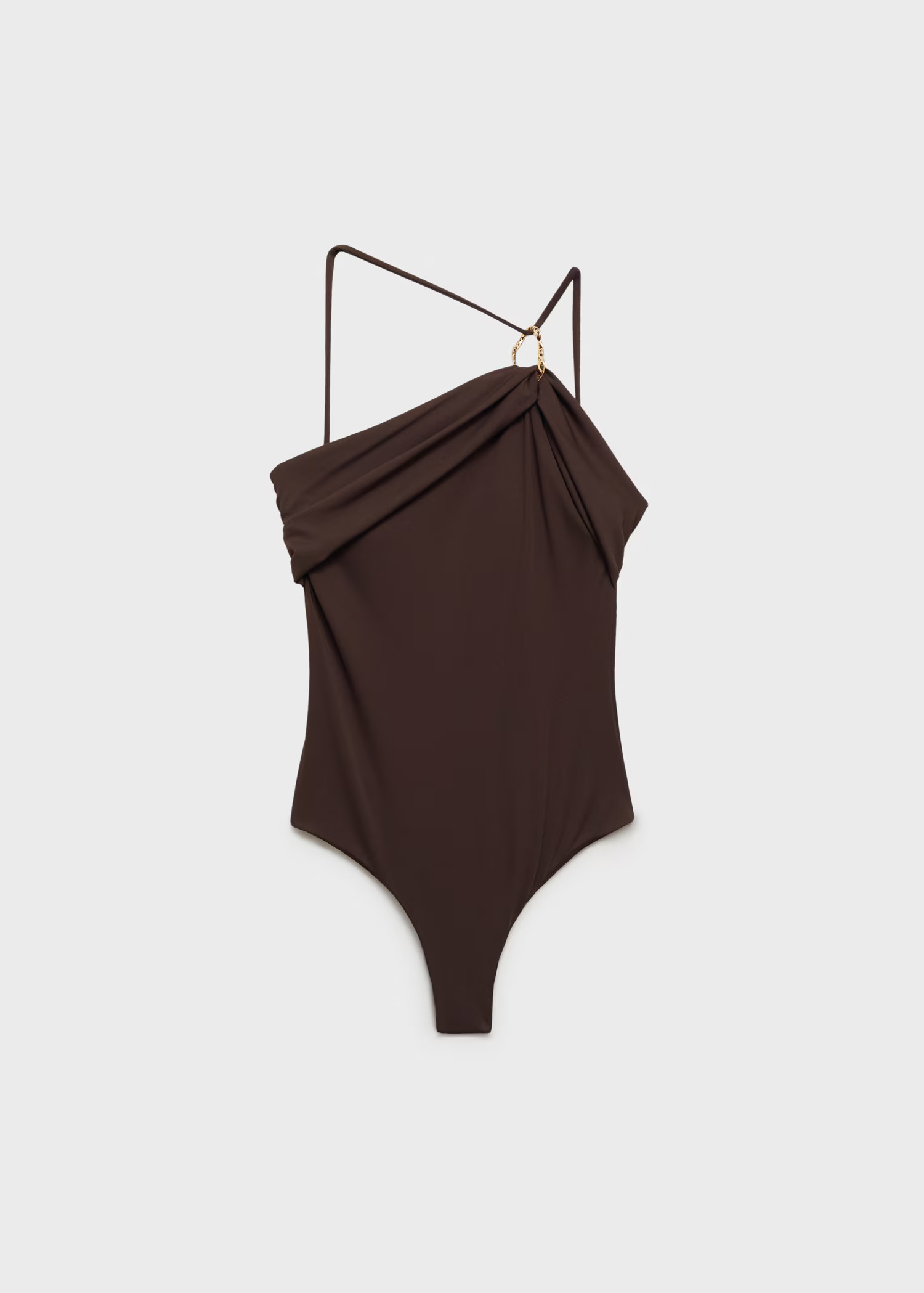 Asymmetrical swimsuit with hoop - Women | MANGO USA | Mango (US/MX/AU)