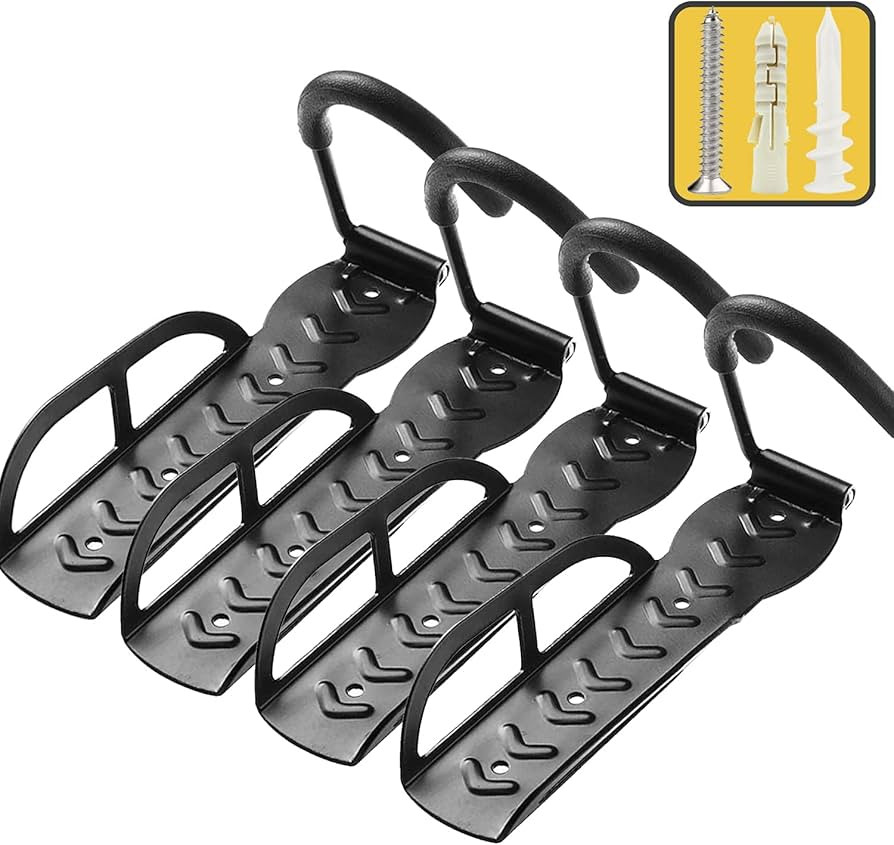 Bike Rack for Garage Wall Mount 4 Pack Vertical Bike Hooks Bicycle Hanging Hooks for Indoor Stora... | Amazon (US)