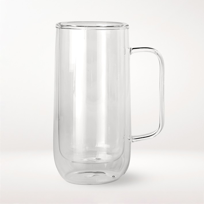 Double-Wall Glass Tall Coffee Mugs | Williams-Sonoma
