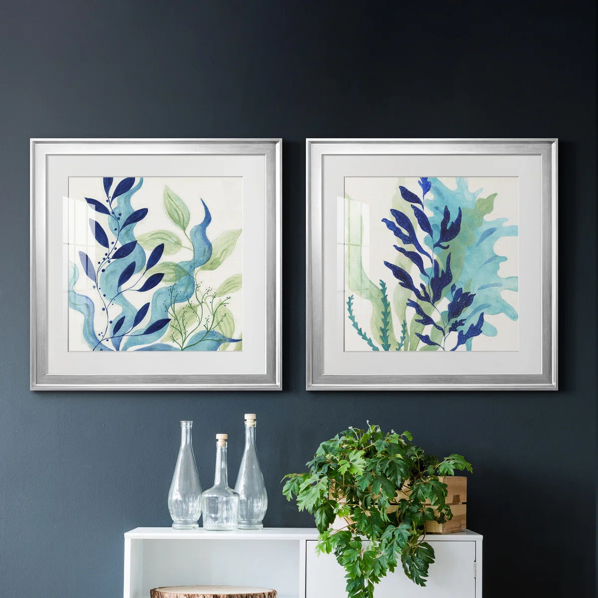 " Blue Coral I " 2 - Pieces | Wayfair North America