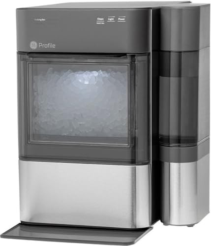 GE Profile Opal 2.0 with 0.75 Gallon Tank, Chewable Crunchable Countertop Nugget Ice Maker, Scoop included, 38 lbs in 24 hours, Pellet Ice Machine with WiFi & Smart Connected, Stainless Steel | Amazon (US)