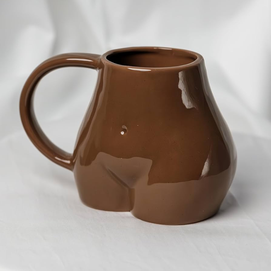 Funny butt Coffee Mug- Handcraft Women Body Butt Porcelain Coffee Mug for Travel, Funny Novelty G... | Amazon (US)