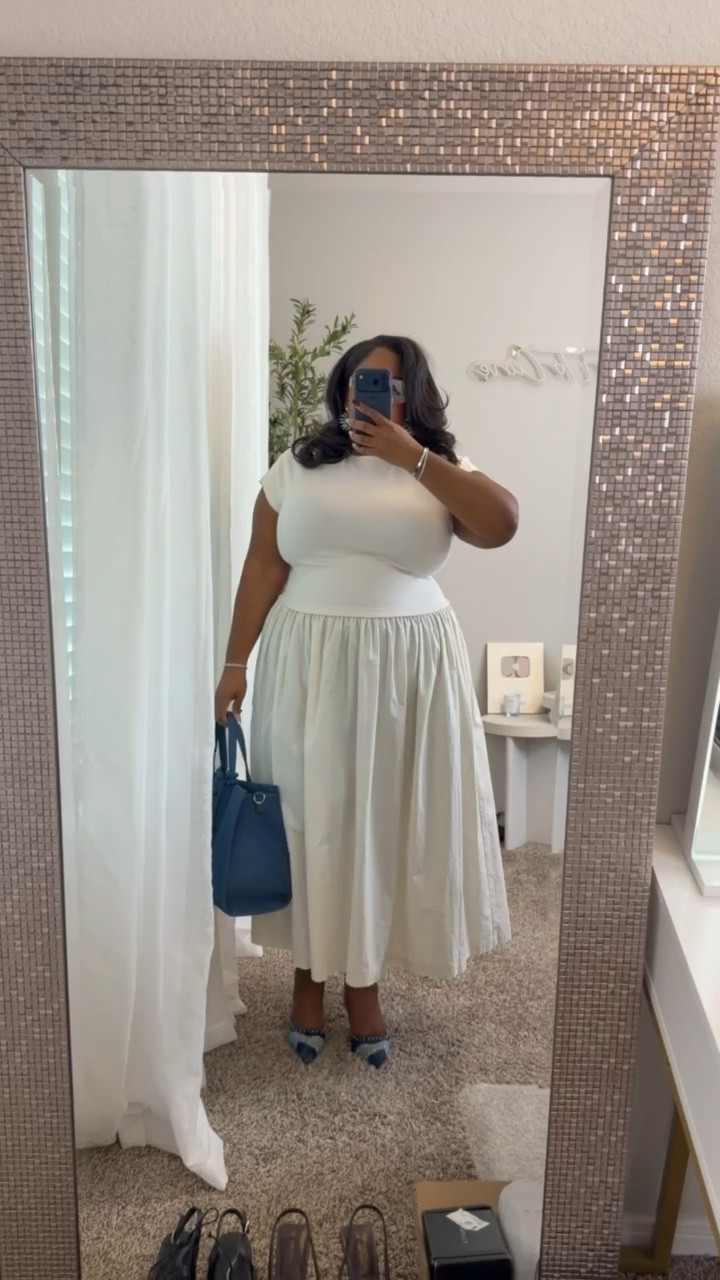 ✨ Spring Plus Size White & Denim Outfit Idea

This white dress is so good for spring 🤍I’m wearing the Scoop Women’s Maxi Dress with Short Dolman Sleeve in a 2X. It’s also under $40 and sizing goes up to a 4X.

I paired it with my Steve Madden denim kitten heel, a Vince Camuto bag from Nordstrom Rack (Sold Out), and classic sliver Amazon shades to pull it all together along with my SHOPKHOI Jewelry .



#LTKPlusSize #LTKootd #LTKgrwm