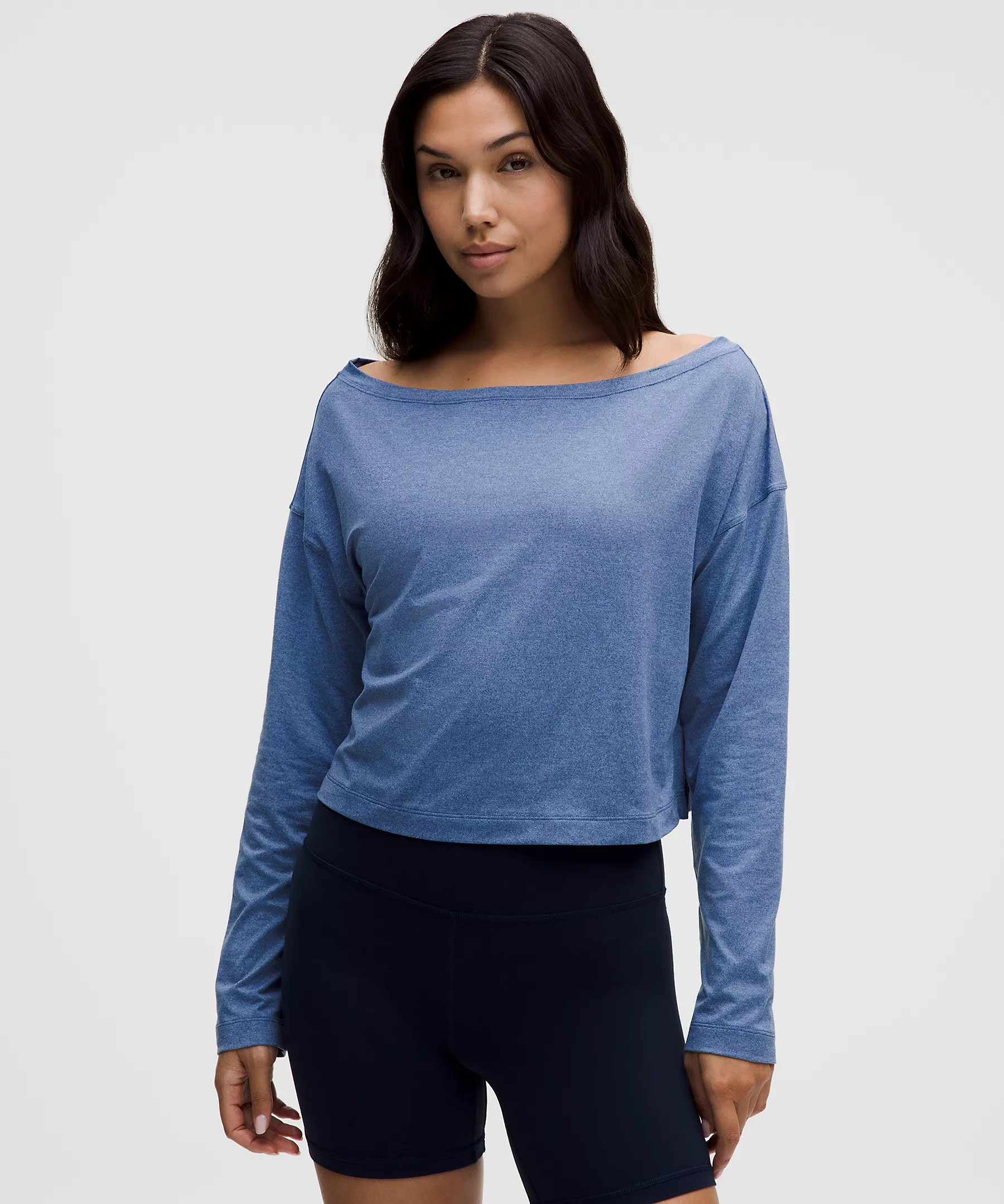 Softy Suedey Relaxed Boatneck Long-Sleeve Shirt | Lululemon (US)