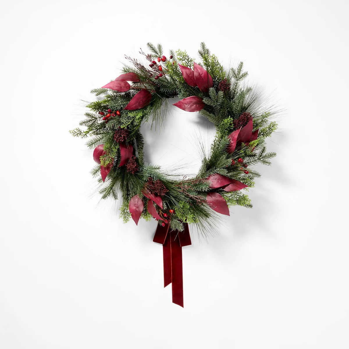Eucalyptus Ribbon Artificial Wreath - Threshold™ designed with Studio McGee | Target