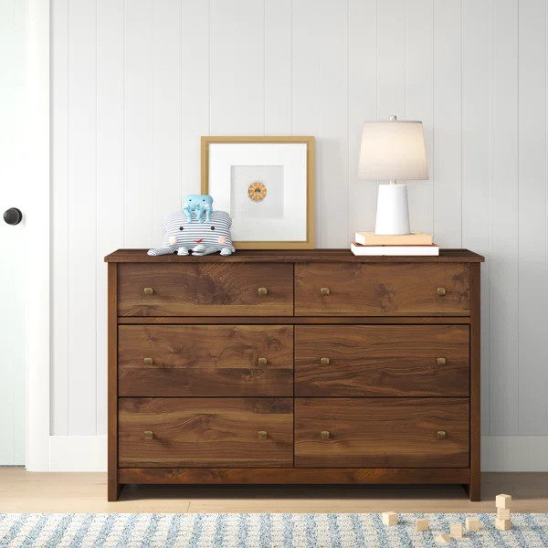 Newhaven 6 Drawer 50.55" W Double Dresser | Wayfair North America