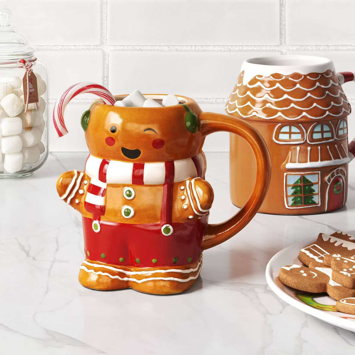 15oz Christmas Earthenware Gingerbread Man Mug -Wondershop™ | Target