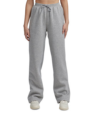 Women's Fleece Straight-Leg Sweatpants | Macy's