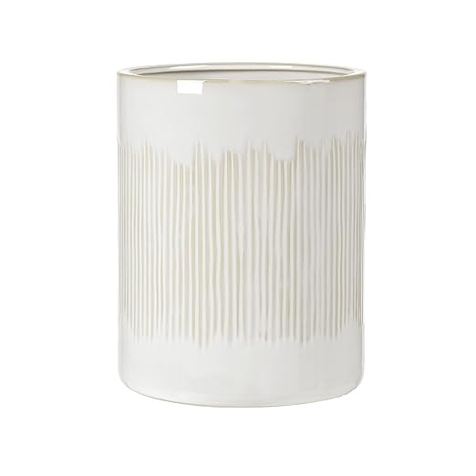 Bathroom Wastebasket - Resin Decorative Trash Can (Ivory)… | Amazon (US)