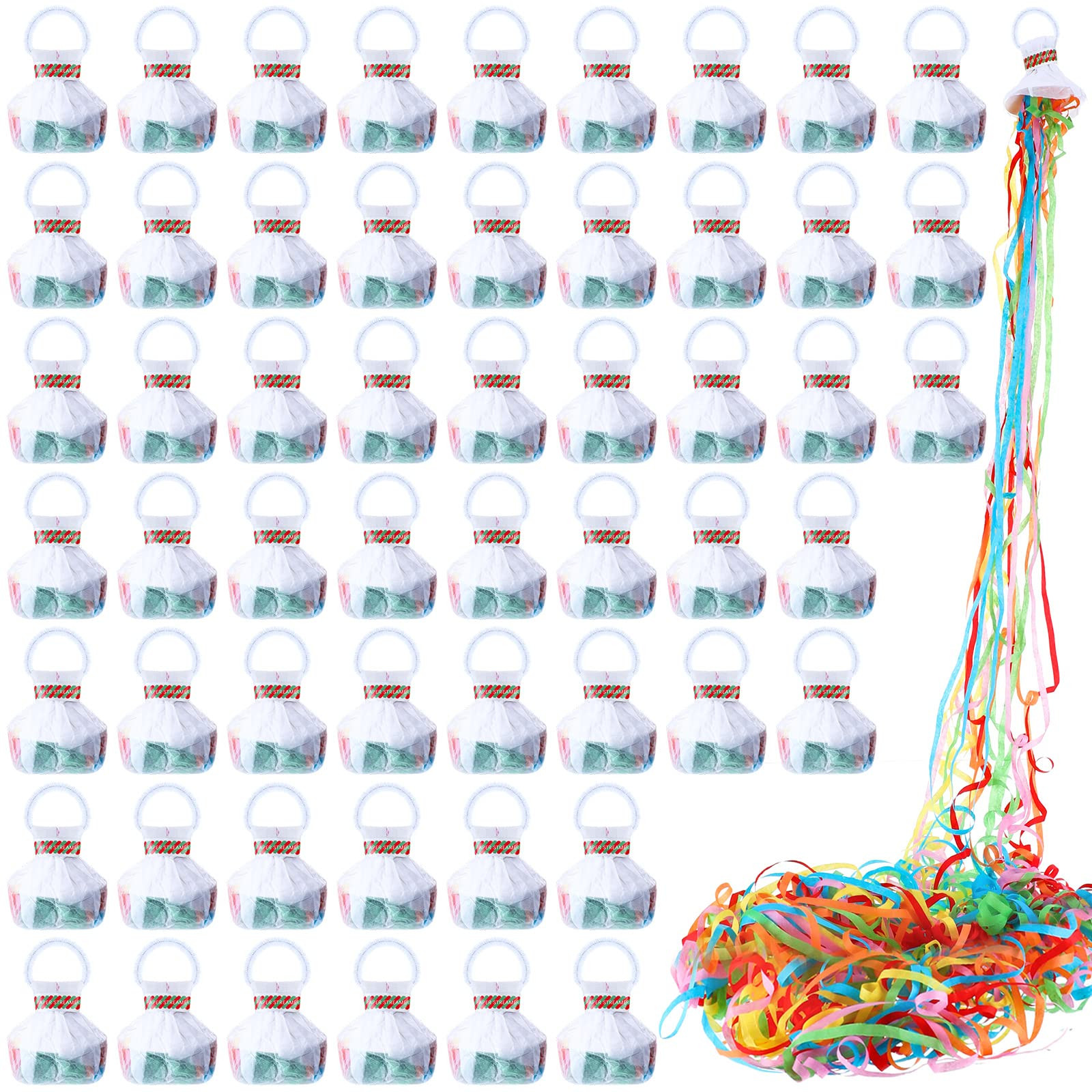 Civaner 30 Pack No Mess Streamers Poppers Confetti Hand Throw Streamers Paper Crackers for Weddin... | Amazon (US)