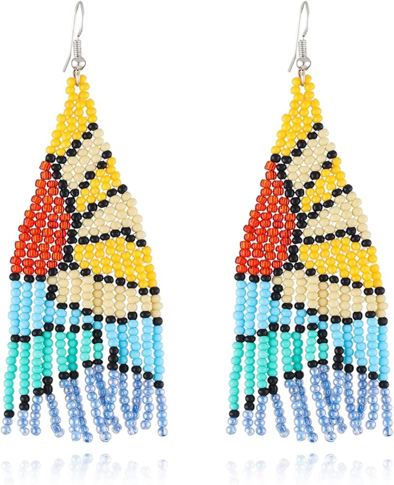 Natural Scenery Collection Boho Earrings For Women Tassel Earrings for Women Women's Beaded Earri... | Amazon (US)
