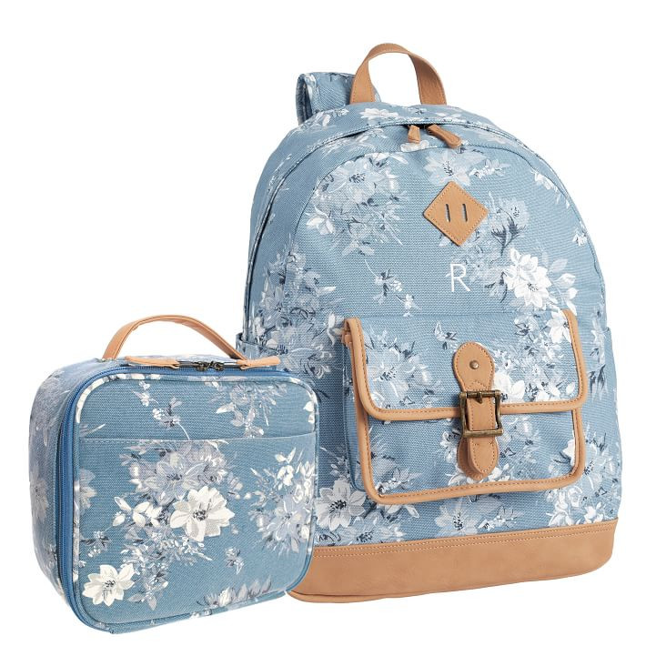 Northfield Camilla Floral Light Blue Backpack & Cold Pack Lunch Bundle | Pottery Barn Teen