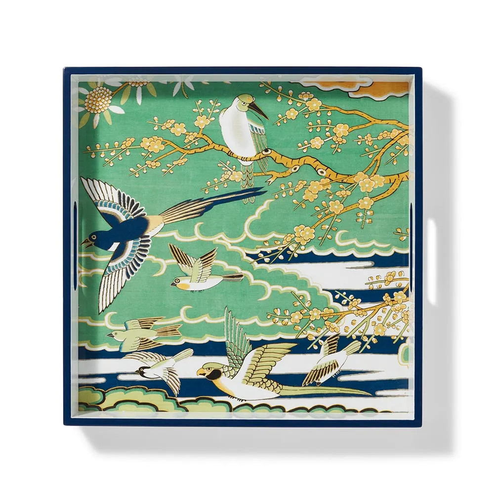 Ming Birds and Flowering Branches Lacquer Tray | The MET