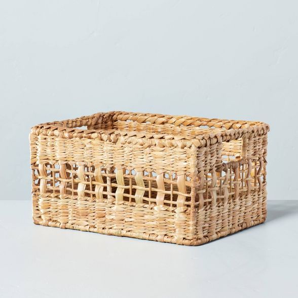 Natural Woven Pantry Basket Beige - Hearth & Hand™ with Magnolia | Target