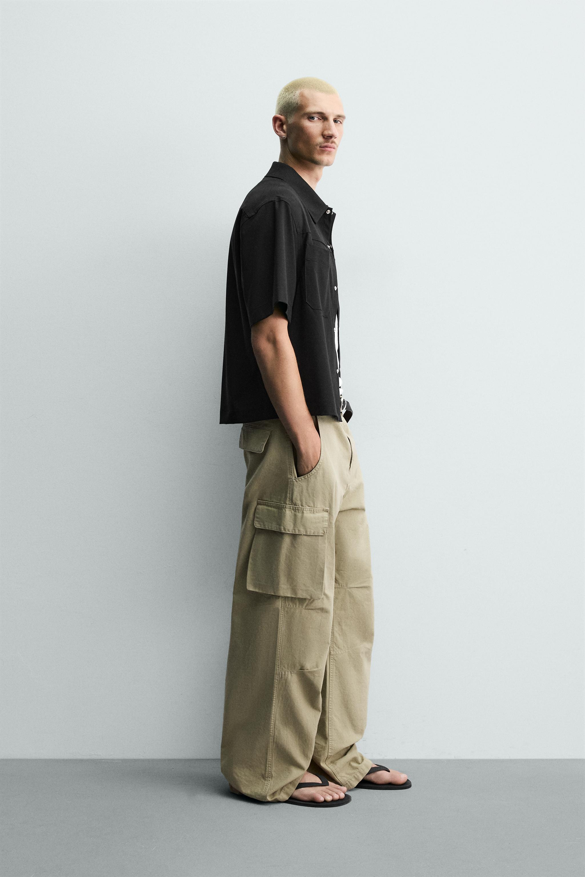 RELAXED FIT TECHNICAL SHIRT | Zara US