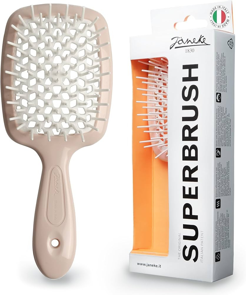 Janeke Original Patented Superbrush Detangler Brush Anti-static Hairbrush Easy For Wet or Dry Use... | Amazon (US)