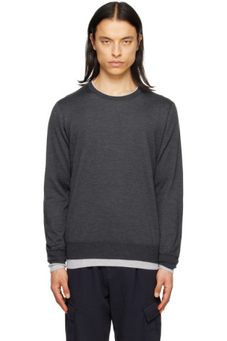 Gray Wells Reversible Sweater | SSENSE