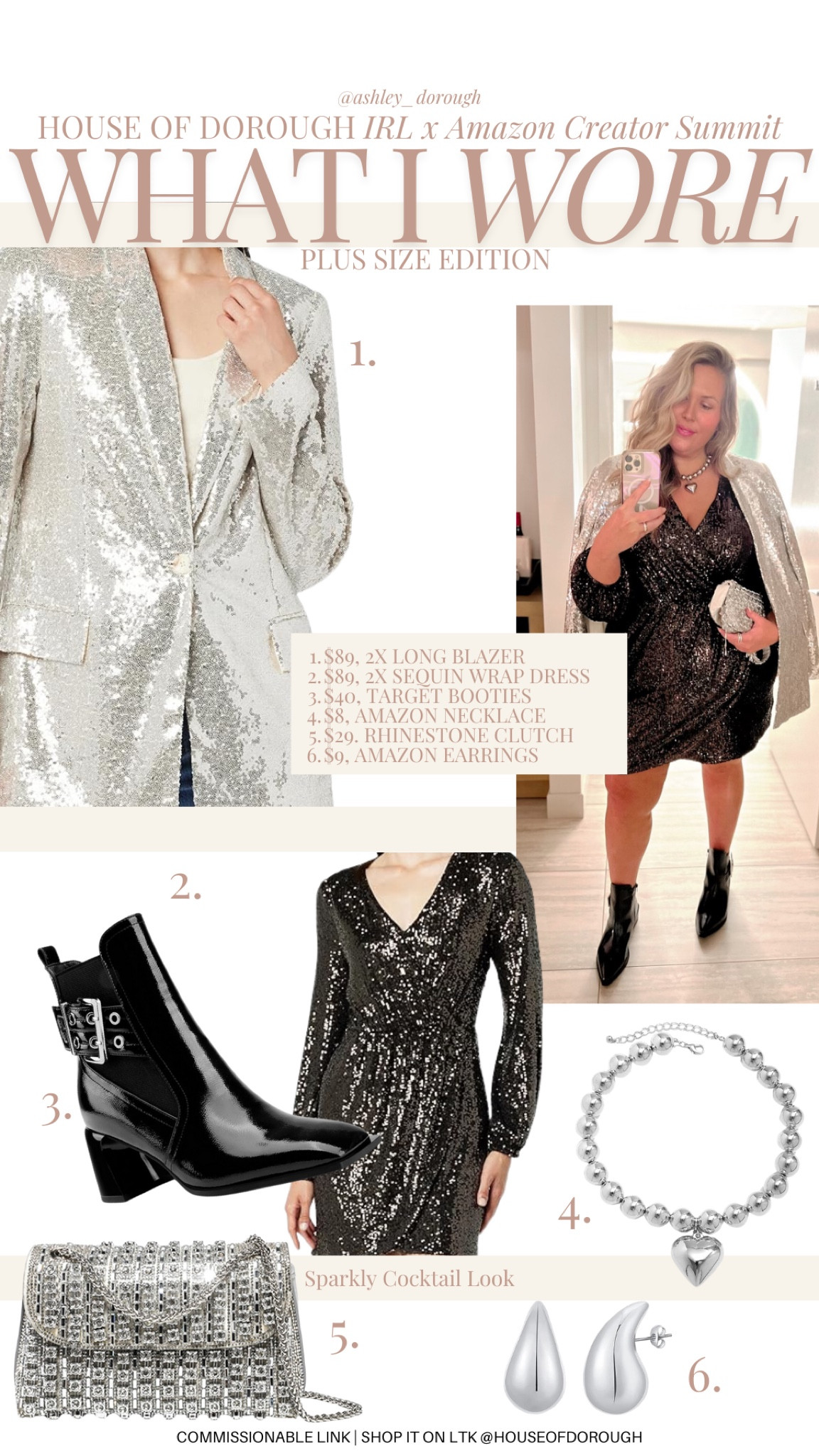 What I wore for Amazon Creator Summit plus size edition! 

Sequined wrap Dress and sequined blazer both run true to size and have a comfortable lining on the inside keeping me cool! I’m wearing a 2x in both!

Plus size outfits, amazon finds, amazon favorites, plus size event outfit, early fall fashion, trendy fashion, styling tip, ootd

#LTKPlusSize #LTKMidsize #LTKSeasonal