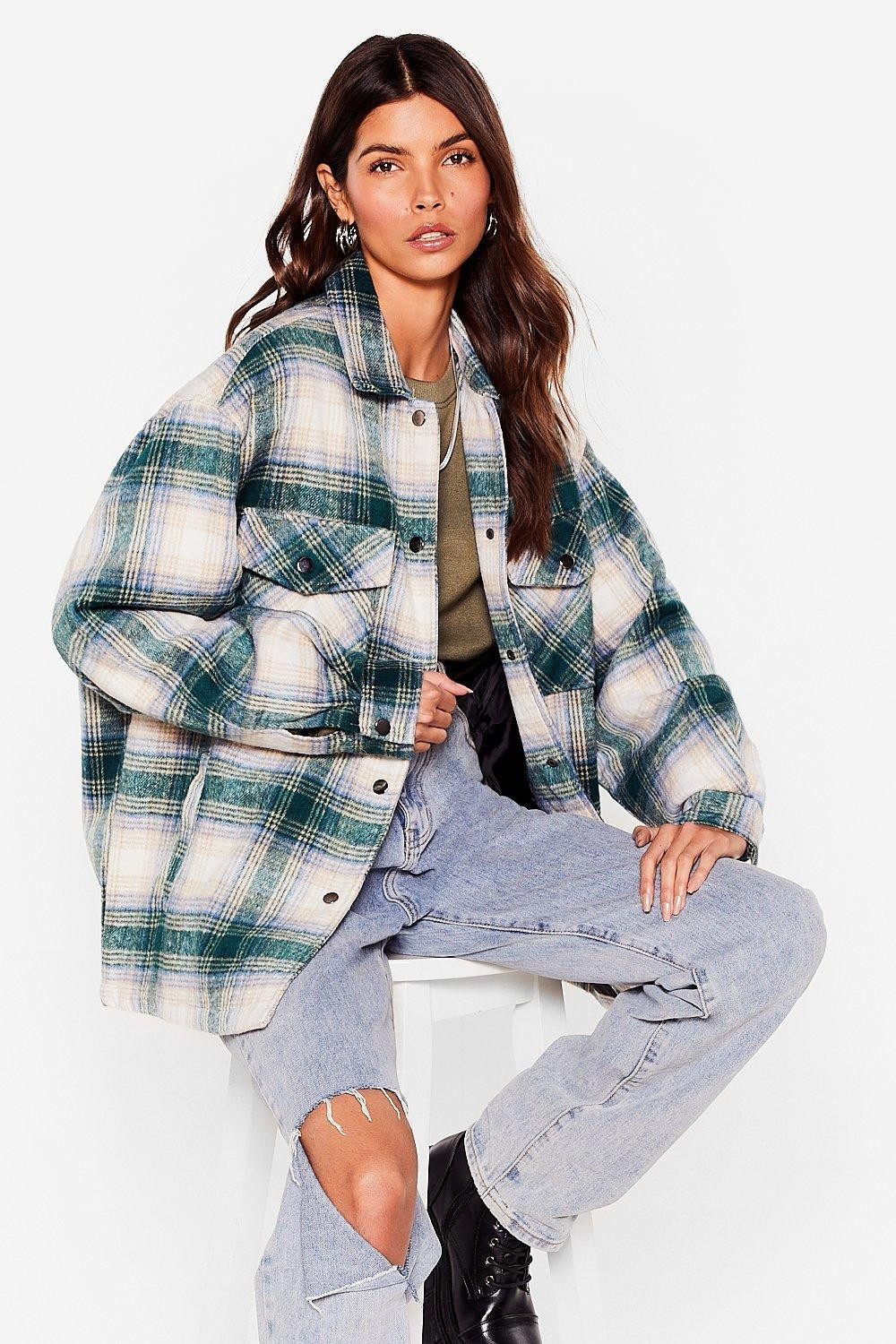 Check Out the Facts Relaxed Shirt Jacket | NastyGal (US & CA)