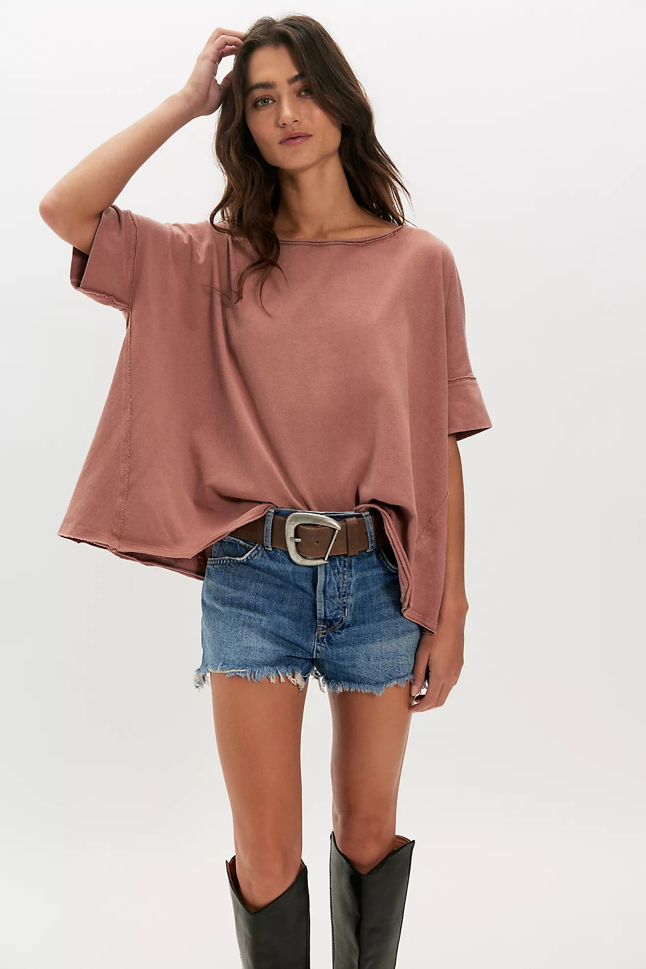 We The Free Rex Oversized Cotton Tee | Free People (Global - UK&FR Excluded)