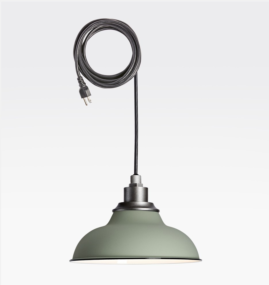 Carson 12" Plug-in Indoor/Outdoor Pendant | Rejuvenation