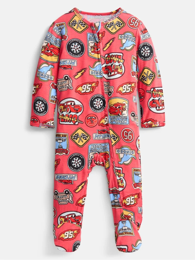 Disney Pixar Cars Baby Boys Sleep & Play Footed Pajamas, One Piece, Sizes NB-6/9M | Walmart (US)