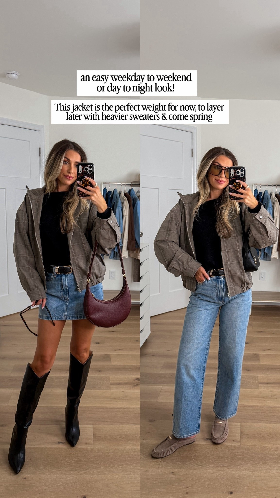 An easy day to night or weekday to weekend look! 🍂🧺🤍 I’m 5’2 and wearing a 24 in the bottoms and xs in the top and jacket

#LTKootd #LTKSeasonal #LTKPetite