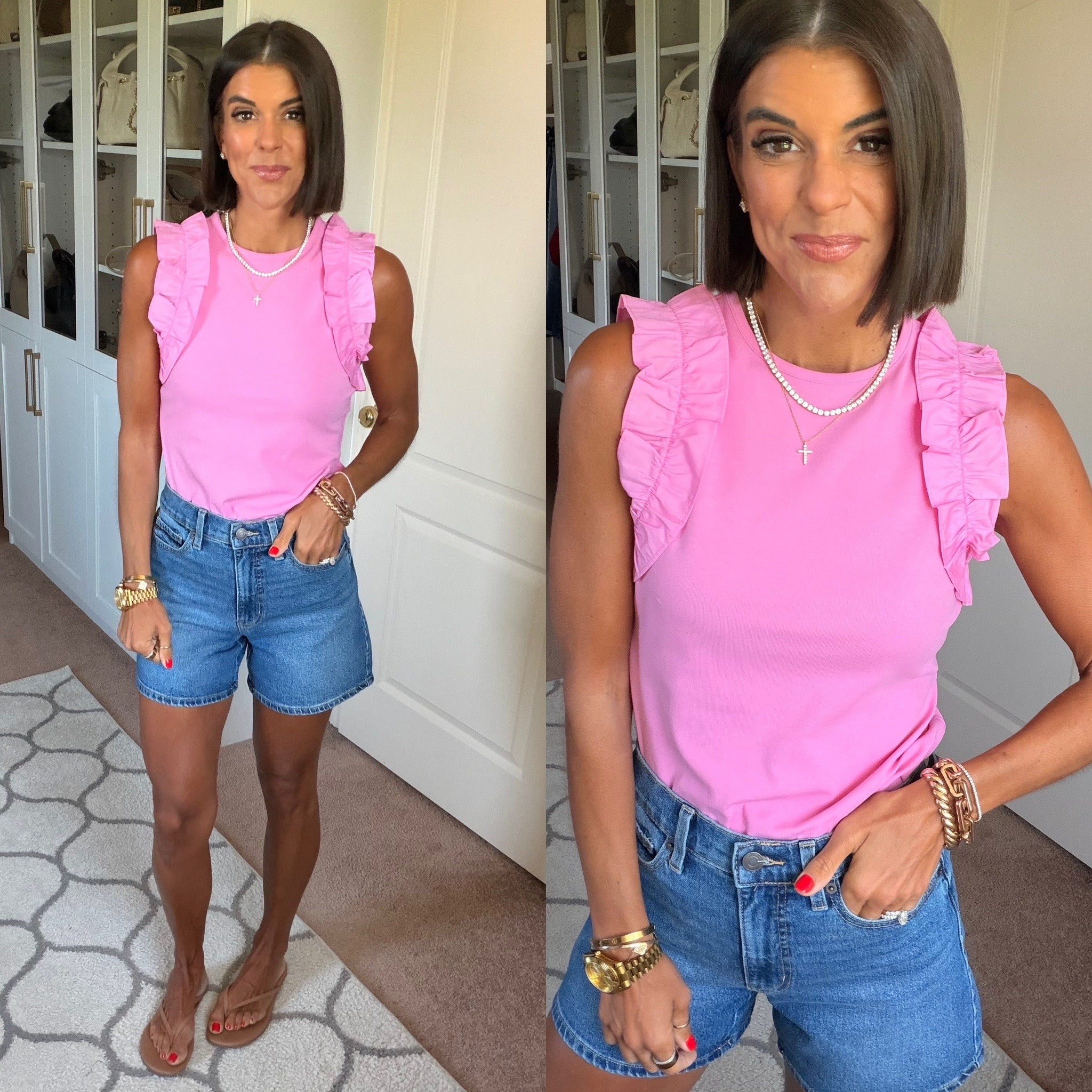 How adorable is this $16 Walmart tank?! Size xs. Size 0 in shorts

#LTKSaleAlert #LTKootd #LTKSeasonal